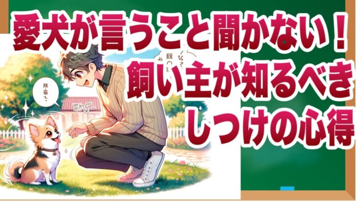 愛犬が指示を無視する？！飼い主が知るべきしつけの心得