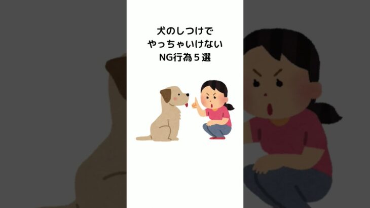 犬のしつけNG行為5選 #犬 #雑学 #shorts