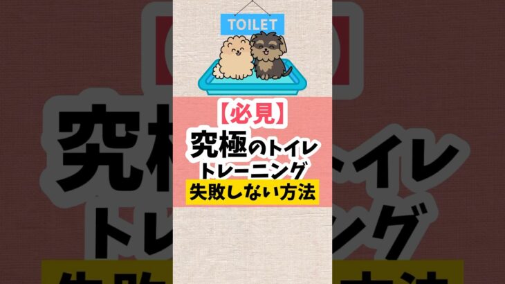 究極のトイレトレーニング！失敗しない！#犬のしつけ#犬のいる暮らし #dog