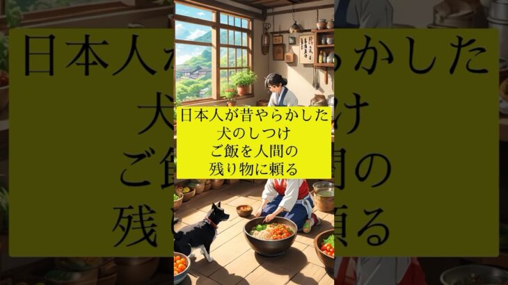 日本人が昔やらかした犬のしつけ ご飯を人間の残り物に頼る #犬の雑学 #犬の豆知識 #犬のいる生活 #犬飼いたい #犬 #犬の歴史