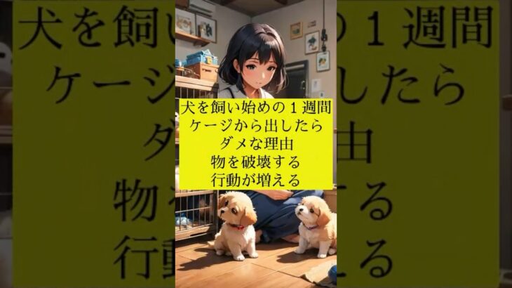 犬を飼い始めの１週間ケージから出したらダメな理由 ④ #犬の雑学 #犬の豆知識 #犬のいる暮らし #犬のいる生活 #犬を飼うということ #子犬 #子犬しつけ