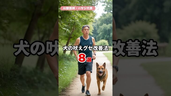 【しつけ】犬の吠えグセ改善法8選 〜物音対策から心理分析まで〜part05「運動不足の解消」 #Shorts #AI獣医師 #犬 #ノア動物病院  #林文明