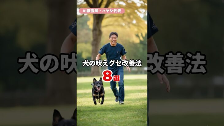 【しつけ】犬の吠えグセ改善法8選 〜物音対策から心理分析まで〜part08「まとめ」 #Shorts #AI獣医師 #犬 #ノア動物病院  #林文明