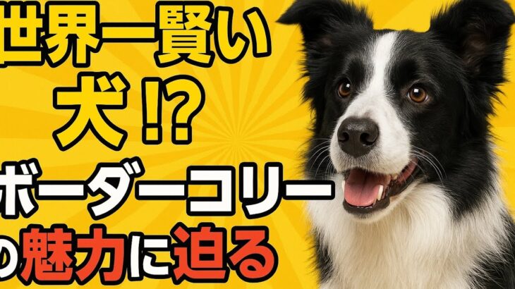 【世界一賢い犬！？】ボーダーコリーの魅力に迫る