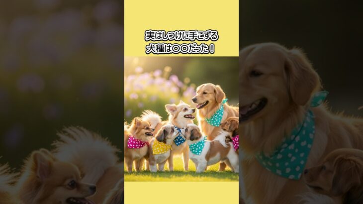 【犬学百科】実はしつけに手こずる犬種は〇〇だった！ #犬の雑学 #犬のいる生活 #犬のいる暮らし