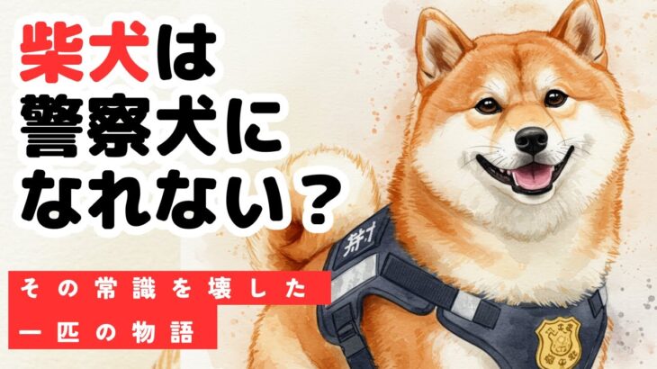 日本初の柴犬警察犬『二葉』が見せた奇跡…誰もが無理と言った訓練に挑んだ一匹の物語