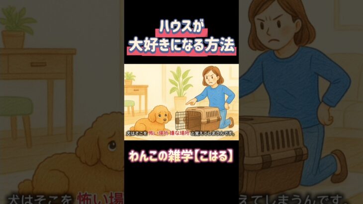 ハウスは罰じゃない！正しいクレートトレーニングで愛犬が自分から入りたくなる場所にしよう🐾#犬のしつけ #クレートトレーニング #犬の気持ち #犬好き #犬との暮らし #ハウストレーニング #犬の雑学