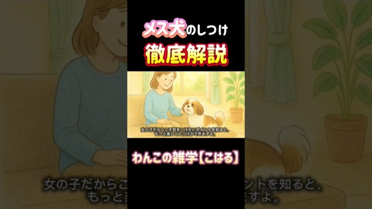 慎重でマイペースなメス犬には、しつけのコツがあるんです🐶🌼繊細ガールの育て方を、わかりやすく紹介します♪#メス犬しつけ #犬の雑学  #犬のしつけ #犬の悩み #愛犬との暮らし #犬の気持ち