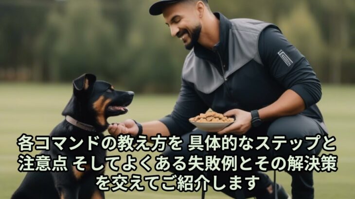 犬のしつけ方：基本的なコマンドを教えよう