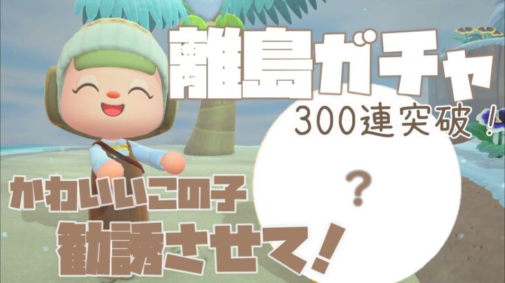 【あつ森】300連突破！離島ガチャの住民傾向ある説確定でしょ！！シンプルisBestガチャ/推し住民を探す旅【AnimalCrossing/ACNH】