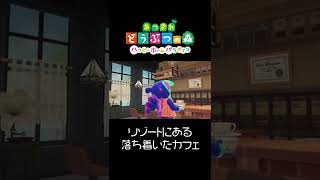 【あつ森】カメラPROの１人称カメラでリゾートのおしゃれなカフェを撮ってみた!!!!!   Animal Crossing acnh #shorts