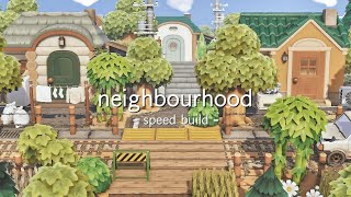 【あつ森】高低差のある住宅街 | Urban City Neighbourhood | Speed Build | Animal Crossing New Horizons | ACNH 【島クリ】