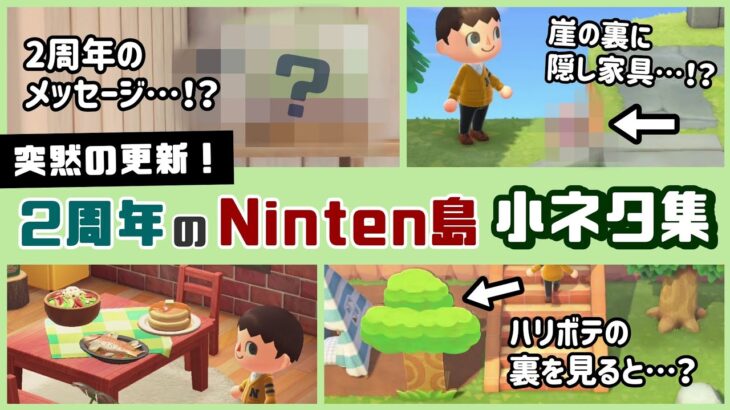 【あつ森】2周年アプデ！？突然更新された任天堂公式島「Ninten島」に隠れた細かすぎる小ネタ集！【あつまれ どうぶつの森】@レウンGameTV