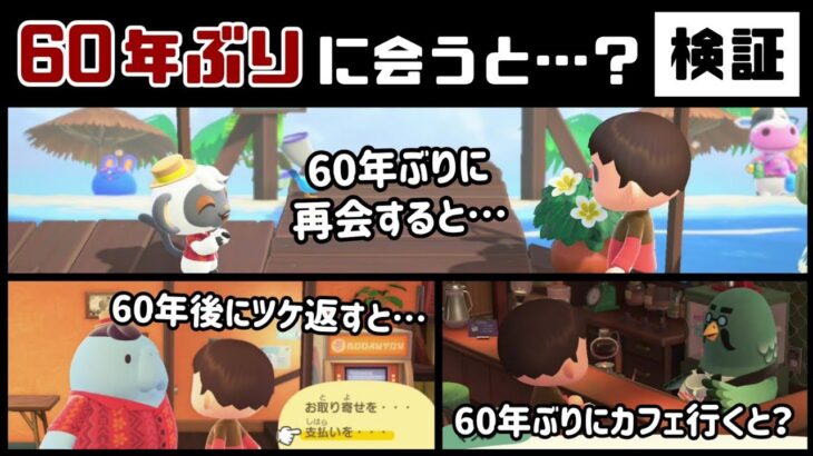 【あつ森】小ネタ検証！キャラに60年ぶりに会うと…？アプデ後の施設キャラでいろいろ実験してみた集！【あつまれ どうぶつの森】@レウンGameTV