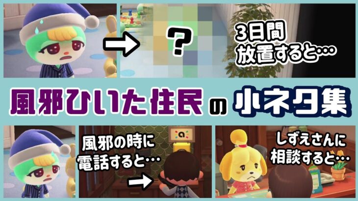 【あつ森】超貴重！「風邪をひいた住民」に隠れた細かすぎる小ネタ集！【あつまれ どうぶつの森】@レウンGameTV