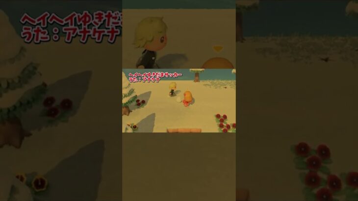 ヘイヘイゆきだまサッカー　うた：アナケナ【アナケナ&カルちゃん】あつ森 Animal Crossing: New Horizons