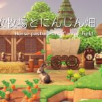 【あつ森】馬の放牧場とにんじん畑 | Horse pasture and Carrot field | Animal Crossing New Horizons speed build【島クリエイト】
