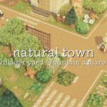 噴水広場がある自然の街並み | natural town transition area | Speed Build | animal crossing new horizons |あつ森
