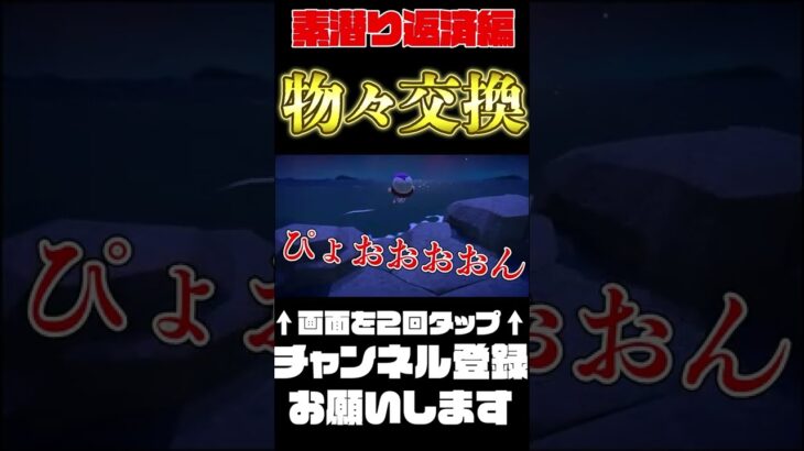 【あつ森】ホタテ差し出すとラコスケが良いものを交換してくれるらしい【あつまれどうぶつの森】#Shorts