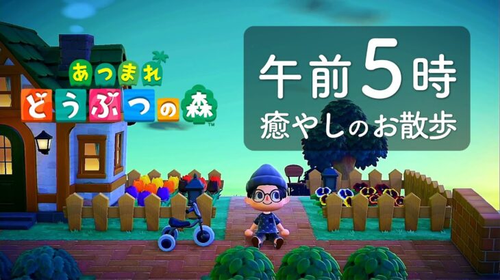 【あつ森 BGM】『午前5時のお散歩』【作業用・睡眠用 ゲームプレイ】※途中広告なし