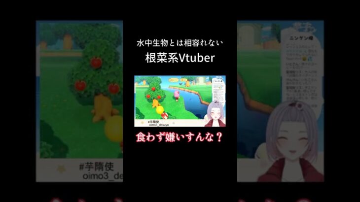 【あつ森】魚類に弄ばれる根菜類【新人Vtuber/芋子】