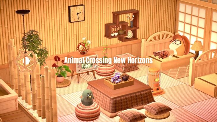 【あつ森】和モダンな温泉のある客間 | ACNH Animal Crossing New Horizons【島クリエイト】