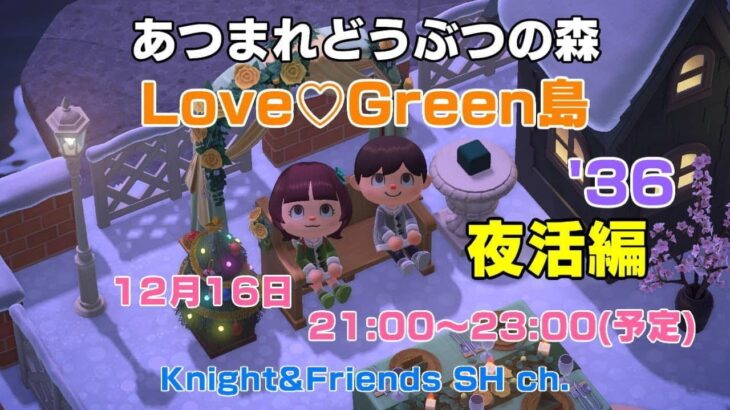 あつ森　雑談配信　Love♡Green島夜活編’36（後半）