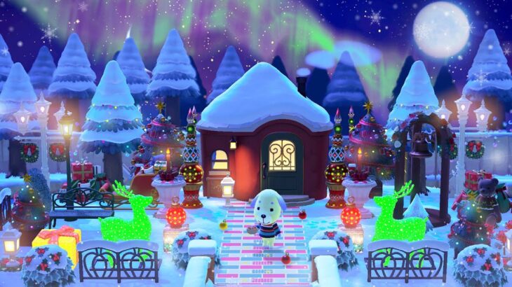 【あつ森】雪と赤が美しいクリスマスの庭をレイアウト！オーナメントや冬の限定家具を使った島や別荘の作り方【あつまれどうぶつの森 ハッピーホームパラダイス】