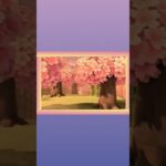 【あつ森】#shorts 絵画フィルターで桜を撮影してみよう♪