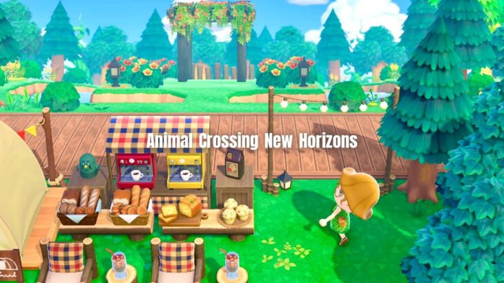 【あつ森】マスターの出張パン屋さんと浮島レイアウト | ACNH Animal Crossing New Horizons【島クリエイト】