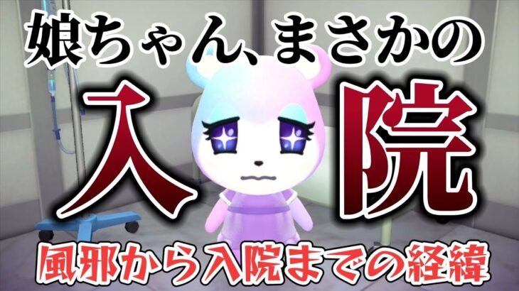 【あつ森アニメ】実は娘が入院していました。風邪の引き始めから入院までの経緯編【あつまれどうぶつの森】