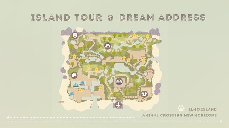 【あつ森】完成した島の散策＆夢番地更新 | Completed island walk & Dream Address update【島紹介】