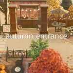 【あつ森】秋の街 飛行場前 | カフェ/パン屋/遊歩道 | Autumn Town Entrance | Animal Crossing New Horizons