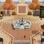 【あつ森】秋の街 案内所 | Resident Services | Fountain Plaza | Animal Crossing New Horizons