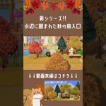 【あつ森】水辺に囲まれた秋の島入口ショートVer  |水辺の多い秋の島|Animal Crossing: New Horizons【島クリエイター】#Shorts #あつ森 #acnh
