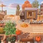 【あつ森】4つのビーチレイアウト | Decorating All My Beaches in one video  | Animal Crossing New Horizons