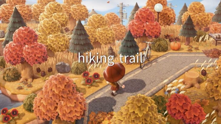 【あつ森】秋の街 紅葉を眺めるハイキングコース | Autumn Hiking Trail  | Animal Crossing New Horizons