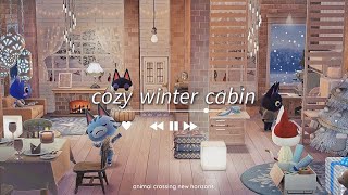 【あつ森】ネコが住む冬の家 | 仕事・勉強・作業用  BGM | Cozy Cat Cabin With Fireplace | Relaxing Piano