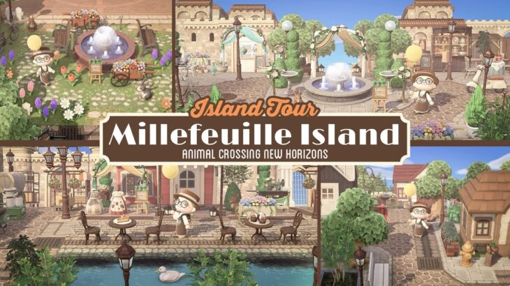 【あつ森/夢訪問】友人のハイレベルな洋風の島クリを見せつけられた”ミルフィーユ島”～島紹介｜Island Tour ￤AnimalCrossing