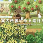 【あつ森】マイデザイン無しの島づくり|案内所裏にある素朴な果樹園|Animal Crossing: New Horizons【島クリエイター】