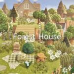 【あつ森】緑生い茂る自然島 案内所横の家 | Forest House | Animal Crossing New Horizons