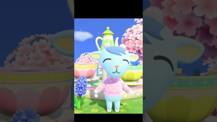 Sherb Dancing in front of Teacups!   #あつ森 #animalcrossing #acnh #animalcrossingnewhorizons