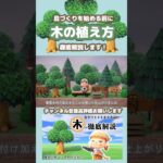 あつ森で島づくりを始める前に知っておきたい、木について解説|＃あつ森#animalcrossingnewhorizons #島クリエイト