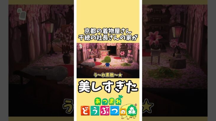 【あつ森】社長の部屋が美しすぎる…京都の老舗の着物屋さん『千總』公式の島【あつまれどうぶつの森】#あつ森 #どうぶつの森 #shorts