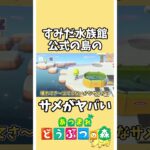 【あつ森】すみだ水族館の公式の島にいるサメがヤバい！【あつまれどうぶつの森】#あつ森 #どうぶつの森 #shorts