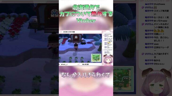 【あつ森】方言から逃げられない【いぬん】 #vtuber #shorts #あつ森  #ゲーム実況