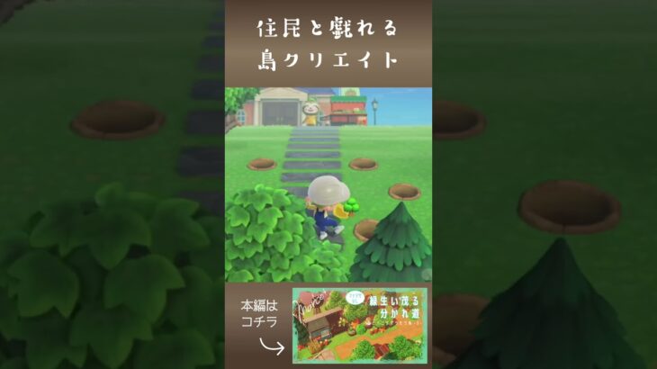 【あつ森】住民と戯れる島クリエイト | #ACNH #animalcrossing #あつまれどうぶつの森 #あつ森 #島クリエイター #島クリ #ロデオ #フォレスト #shorts #半マス