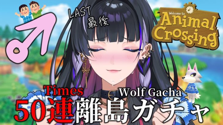 【Animal Crossing:New Horizons あつ森】50 TIMES WOLF BOY GACHA ごめん、狼同士で鈍感ピュア猫取り合う図が見たい