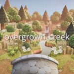 【あつ森】緑生い茂る自然島 小川が流れる自然の遠景  | Forest Creek | Animal Crossing New Horizons