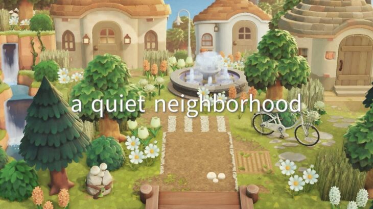 【あつ森】緑生い茂る自然島 自然の小さな住宅街  | a Quiet Neighborhood | Animal Crossing New Horizons